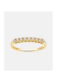 Diamant L'eternel - Ring, mit Zirkonia, 375 Gelbgold - gold