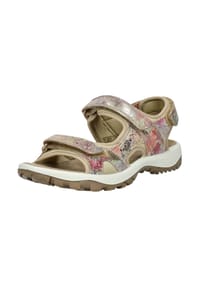 iMAC® - Veloursleder Sandalen - Beige/Hellgrau