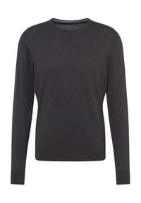 GALERIA essentials - Strickpullover, Baumwolle, Rundhals, für Herren - SCHWARZ