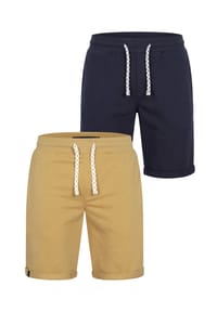 INDICODE - Shorts Sweat 2-Pack Eddy - Beetle/Black