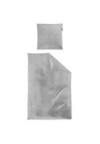 irisette® - Seersucker Bettwäsche Set Easy 8516 - 11 silber