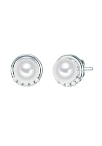 Rafaela Donata - Damen Ohrringe aus 925/- Sterling Silber in Silber mit Zirkonia und Perlmutt - silber