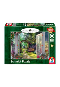 Schmidt - Bilderpuzzle "Davison Blick in den verwunschenen Garten", 1000 Teile - 
