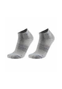 UYN® - Unisex Sneakersocken, 2er Pack - Everyday Low Cut Socks, Logo, einfarbig - Grau