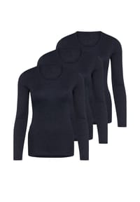 -con-ta- - Thermo-Unterhemd / Shirt 3er Pack Basic - Burgund