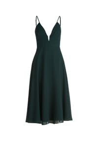 Vera Mont - Chiffonkleid mit V-Ausschnitt - Dusty Slate