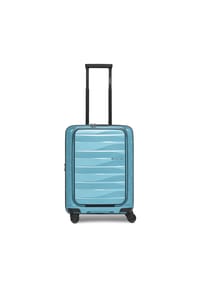bergpfeil® Travel - Travel 4 Rollen Kabinentrolley 55 cm Laptopfach mit Dehnfalte - arctic silver metallic