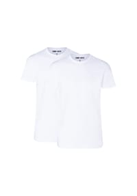 CAMP DAVID - Herren T-Shirts, 2er Pack - Crew Neck T-Shirt 2P, Cotton Stretch - Schwarz