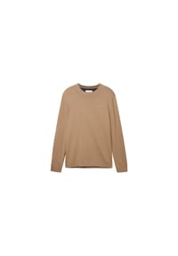 TOM TAILOR - Pullover, Rundhals-Ausschnitt, Rippbündchen, für Herren - 29999 BLACK