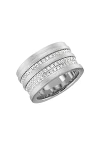 GIORGIO MARTELLO MILANO - Ring mit weißen Zirkonia, Silber 925 - weiß