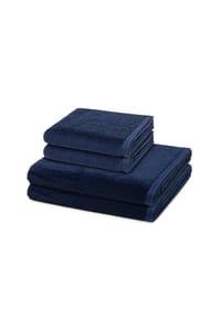 VOSSEN® 2 X Handtuch 2 X Duschtuch im Set Vegan Life - Vegan Life - Anthrazit