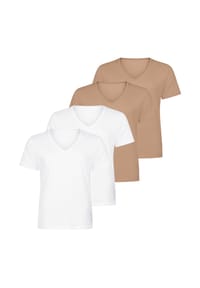 sloggi - Unterhemd / Shirt Kurzarm 4er Pack SLG Base - Schwarz