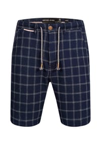 INDICODE - Shorts Leinen Corvallis - Blue Wave