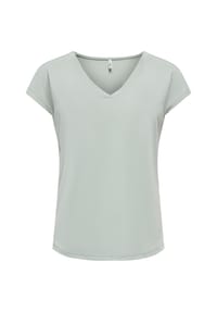 ONLY® - T-Shirt, V-Ausschnitt, für Damen - 179982 AQUA GRAY