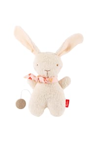 sigikid® - Spieluhr Hase weiß Farmhouse Family ,  für Babys und Kinder - rosa