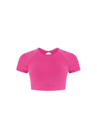 SMILODOX - Crop Shirt Soheli - Blau