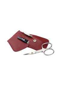 Erbe SOLINGEN® SIENA - Maniküre Taschenetui, 3-teilig - rot