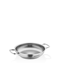 KORKMAZ - Korkmaz Proline Paella Bratpfanne ø32 cm - 18/10-Edelstahl - 4,3L - Silber 32 x 6 cm