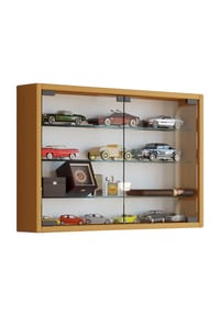 VCM. - Glasvitrine hängend | Vitrine Glas mit ESG-Sicherheitsglas | Maße ca H. 40 x B. 60 x T. 10 cm | Hängevitrine Glas | Modern und platzsparend | Glas Vitrinenschrank - Mandosa M - 