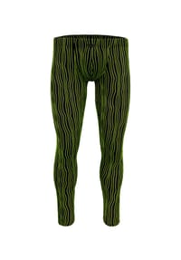 Manstore - Lange Unterhose M2615 Long Johns - black/lime