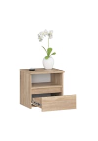 Akord - Nachttisch CL1 mit 1 Schublade und 1 Einlegeboden - artisan-eiche