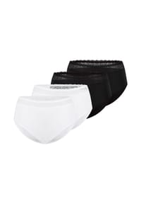TRIUMPH - Midi Slip 4er Pack Feel of Modal - Beige / schwarz