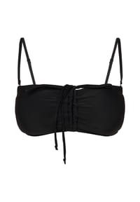 MANGUUN - Bandeau-Bikini Solid Basic Fabric Ariana, verstellbar, für Damen - E001 BLACK