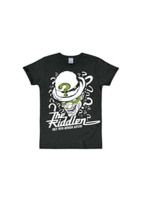 LOGOSHIRT® - T-Shirt Slimfit DC Comics - The Riddler - black