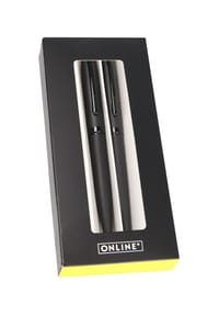 ONLINE® - Schreibgeräte-Set, 2-teilig - SCHWARZ, schwarz