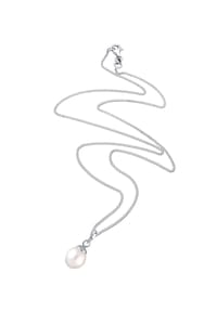 elli. - Halskette Süßwasserzuchtperle Klassik 925 Sterling Silber - Weiß