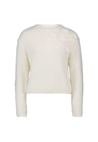 zero - Strickpullover mit Effektgarn - Eggnog