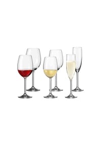LEONARDO Wein- und Sektgläser Daily 6er Set transparent - DAILY - transparent