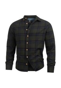 INDICODE - Hemd Langarm Riverside - Army