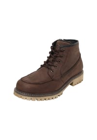 bugatti - Leder Stiefelette - Dunkelbraun