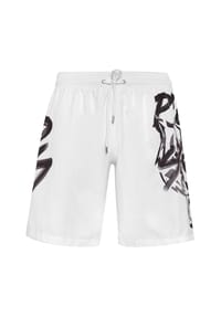PLEIN SPORT - Badehose TIGER - white/black