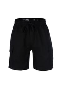 poolman - Shorts Leinen Cargoshorts Linen Trail - Black