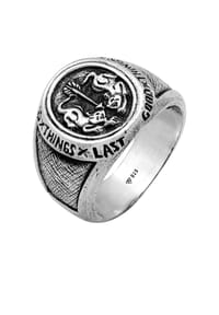 HAZE & GLORY - Ring Siegelring - Twin Tiger 925 Silber - Silber