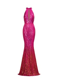 MODA MINX - Abendkleid Kara Long Dress im angesagten Mermaid-Schnitt - red