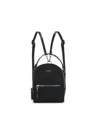 kazar - Schwarzer Rucksack aus Lackleder und Leder mit Naturhaar-Finish - Schwarz