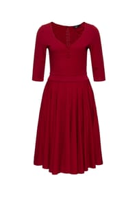 QUEEN KEROSIN - Jerseykleid aus schwerem Jerseystoff - bordeaux
