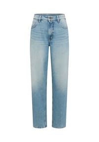 PADDOCK'S® - Hochgeschnittene Barrel Leg Jeans KATY - light blue od brown used moustache