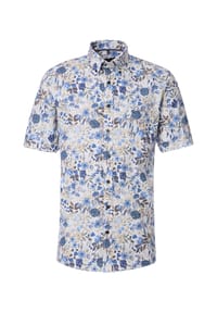 CASAMODA - Freizeithemd, Comfort Fit, Kurzarm, Button-Down-Kragen, für Herren - 100 BLAU