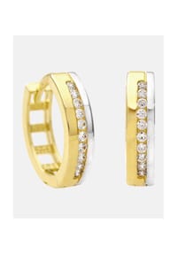 Diamant L'eternel - Creolen, mit Zirkonia, 375 Gelbgold - gold