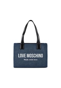 LOVE MOSCHINO Denim Signature Love - Denim Signature Love Shopper Tasche 35 cm - denim