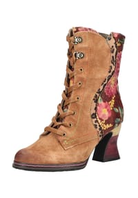 LAURA VITA® - Leder/Textil Stiefelette - Hellbraun