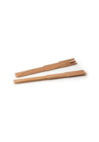 CONTINENTA - Salatbesteck Pixel, 2-tlg., Eichenholz, L 35 cm - Holzfarben