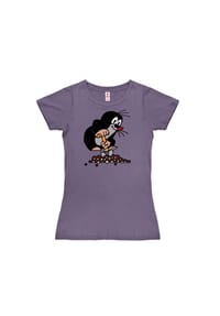 LOGOSHIRT® - New Girls T-Shirt Der Kleine Maulwurf - grey-melange