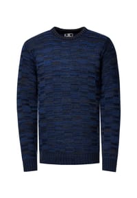 RUSTY NEAL® - Pullover mit dezenter Musterung und Strick-Design - Schwarz