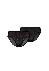 PUMA® - Hüftslip Everyday, 2er-Pack, für Damen - 001 BLACK COMBO