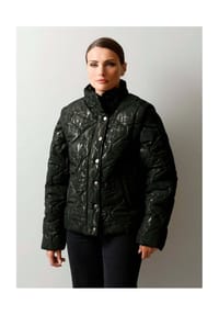 Alba Moda - Steppjacke mit Wellenstepp - schwarz